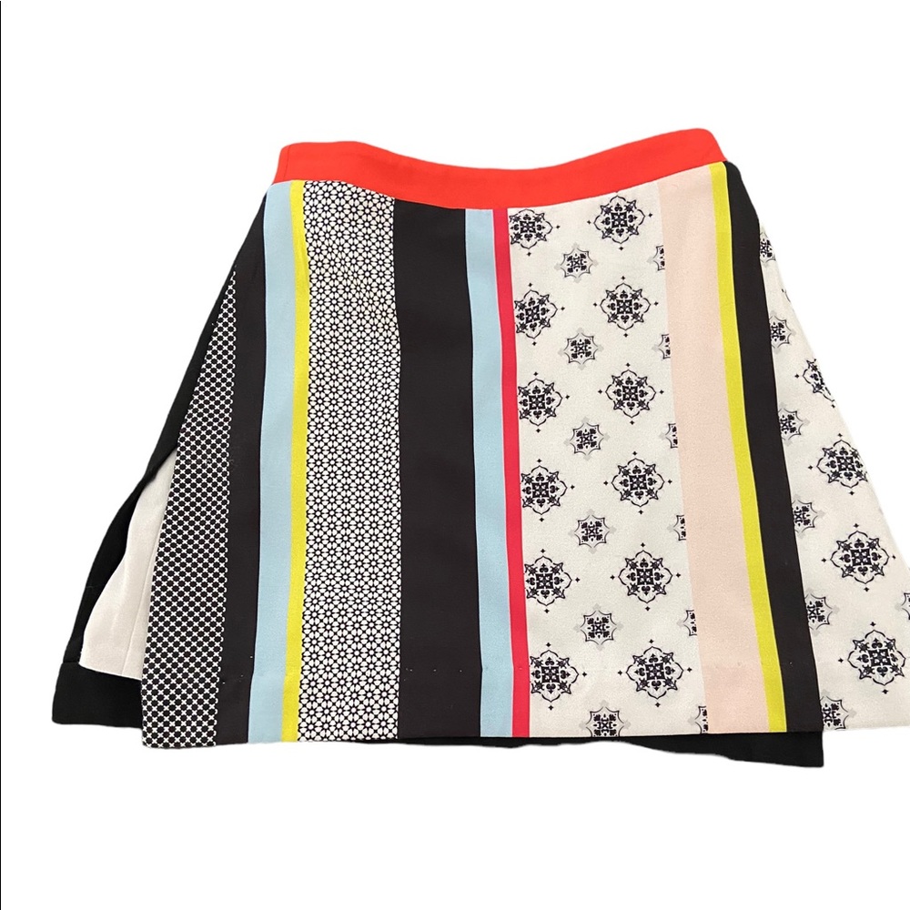 N12H print A line skirt.